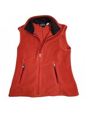 Patagonia synchilla womens orange vest small activewear lagenlook outdoor